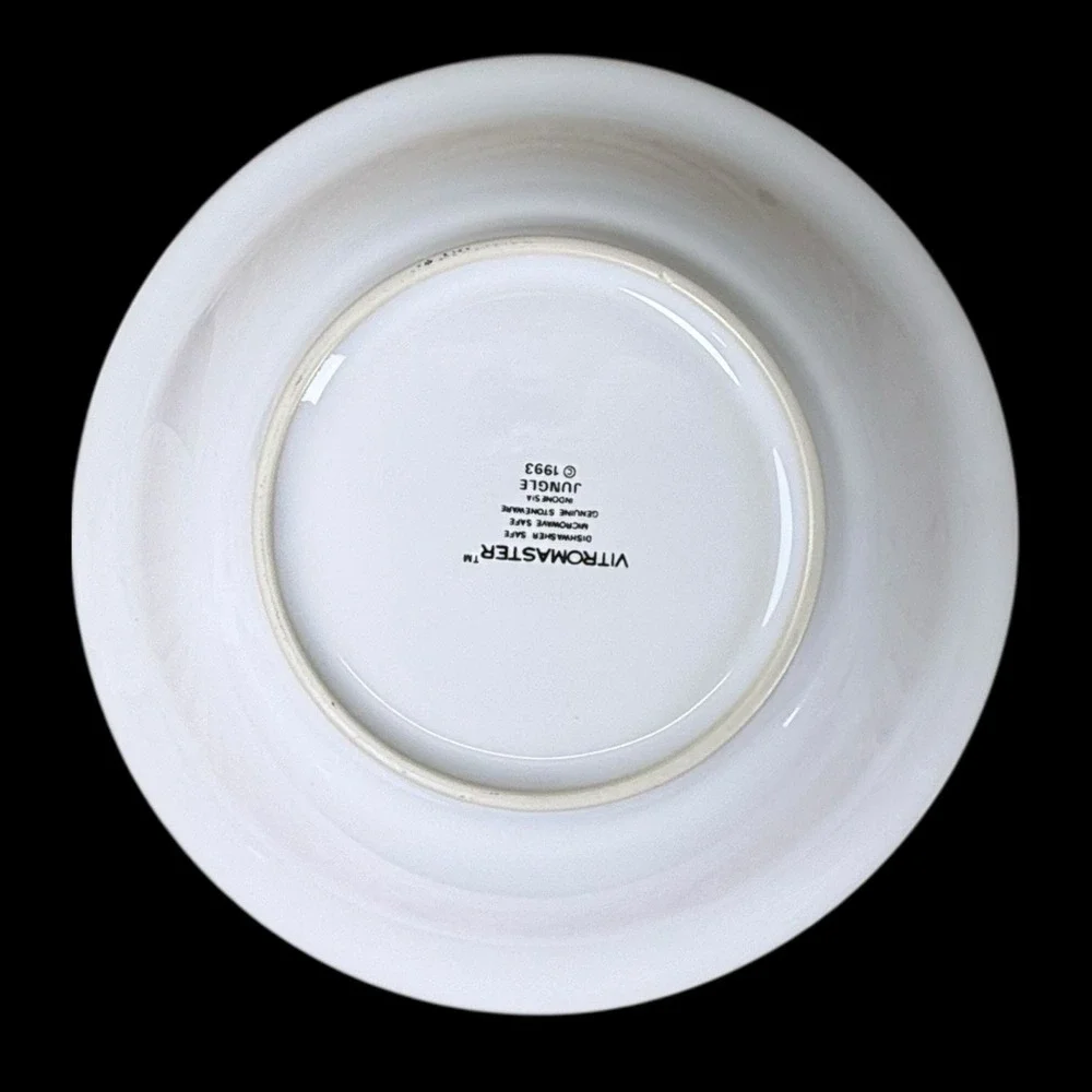 Vitromaster Jungle Animal Print Cereal Bowl 7.25